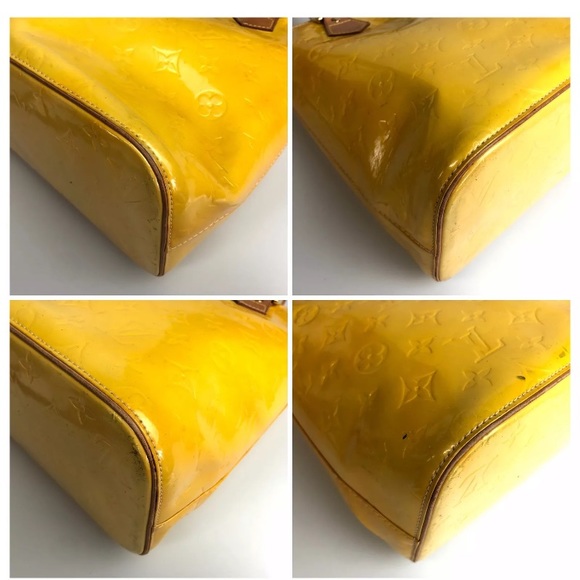 Authentic Louis Vuitton Yellow Vernis purse bag - Picture 7 of 10